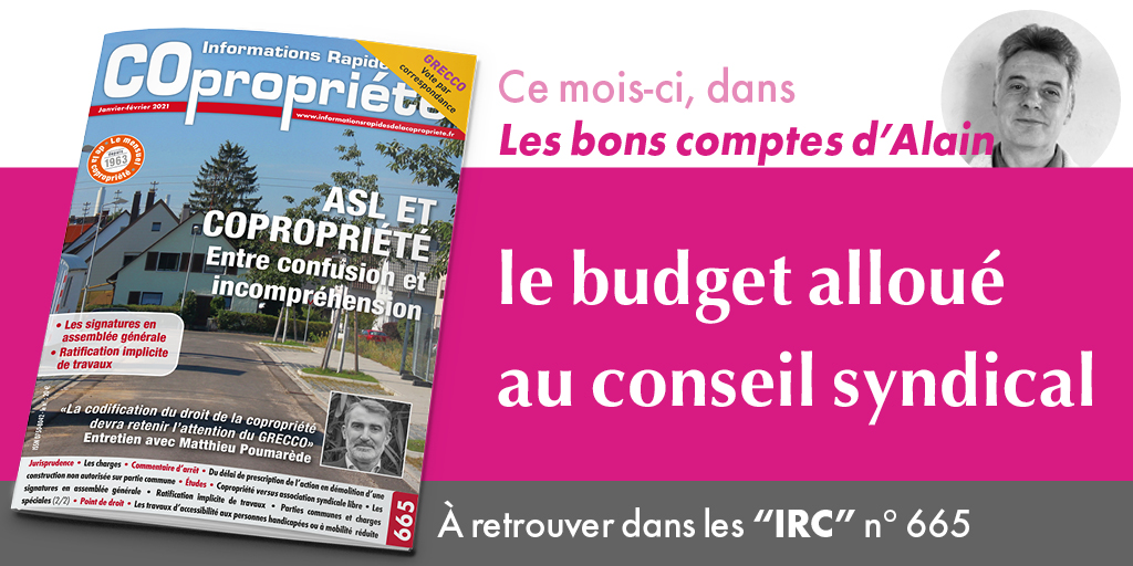 Copropriété : Le Budget Alloué Au Conseil Syndical