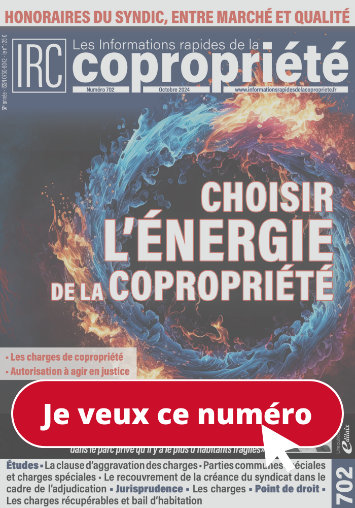 Informations rapides de la copropriété - L'énergie de la copropriété